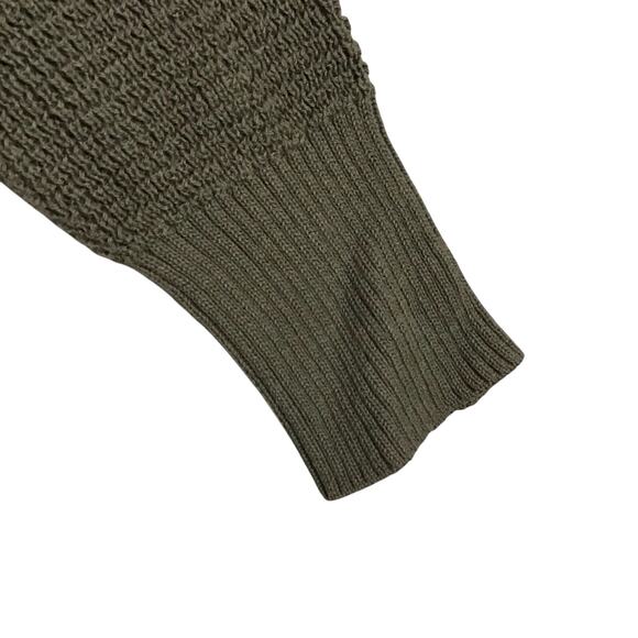 Sweet Romeo NWT Size M Cozy Thermal Pullover Top Long Sleeve Loden Olive Size M - Picture 10 of 13